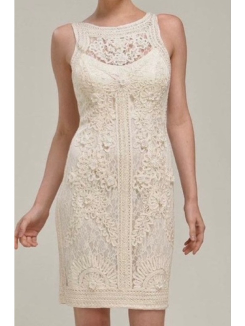 Sue Wong Nocturne Illusion Soutache Embroidery Dress